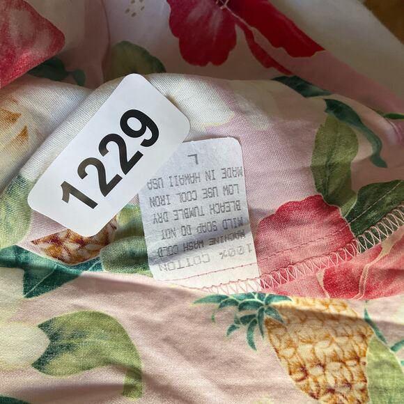 The Hawaiian Original Girls Sleeveless Knee-length Floral Dress size L,PinkGreen - Picture 8 of 9